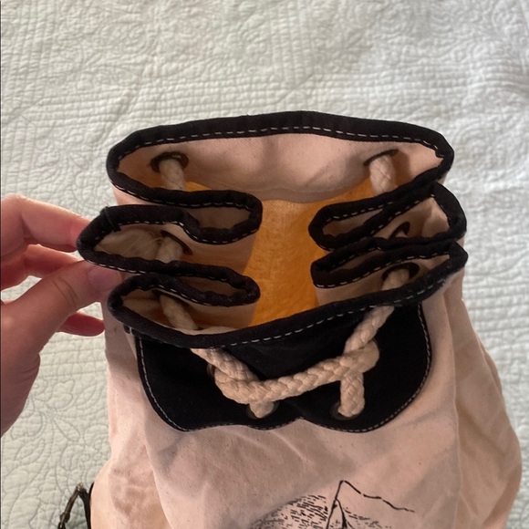 Tan Canvas Backpack - Picture 3 of 5